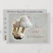 Invitation Baby shower de terrain de jeu de champi (Devant / Derrière)