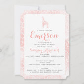 Invitation Baby shower de texture Motif de la girafe (Devant)