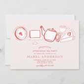 Invitation Baby shower de thé après-midi (Devant)