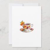 Invitation Baby shower de thé Whimsical Lilac Floral Rose (Dos)