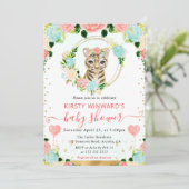 Invitation Baby shower de tigre de la Jungle (Debout devant)