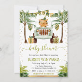 Invitation Baby shower de tigre de la Jungle (Devant)