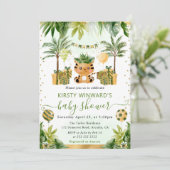 Invitation Baby shower de tigre de la Jungle (Debout devant)