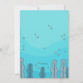 Invitation Baby shower de tortue (Dos)