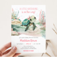 Baby shower de tortue de mer