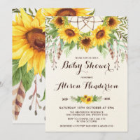Baby shower de tournesol Boho Eté Dreamcatcher