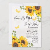 Invitation Baby shower de tournesol moderne (Devant)