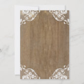 Invitation Baby shower de tournesols de bambou de mason de re (Dos)