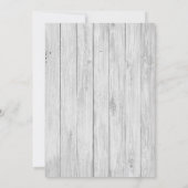 Invitation Baby shower de tournesols rustiques (Dos)