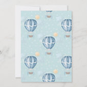 Invitation Baby shower de transport aquarelle (Dos)