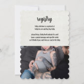 Invitation Baby shower de transport cauchemar (Dos)