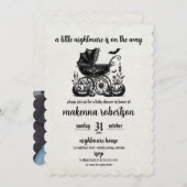 Invitation Baby shower de transport cauchemar (Devant / Derrière)