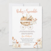 Invitation Baby shower de transport de Citrouille de sprinkle (Devant)