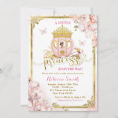 Invitation Baby shower de transport de princesse mexicaine ro (Devant)