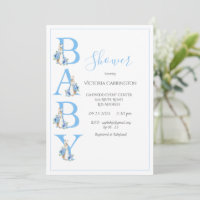 Baby shower de typographie Blue Peter Rabbit