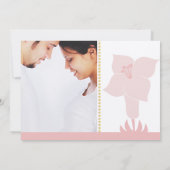 Invitation Baby shower de typographie moderne Art Déco Lily (Dos)