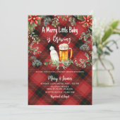 Invitation Baby shower de vacances (Debout devant)