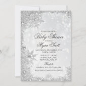 Invitation Baby shower de vacances d'hiver (Devant)