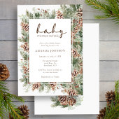 Invitation Baby shower de vacances d'hiver