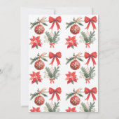 Invitation Baby shower de vacances "Père Noël Baby" (Dos)