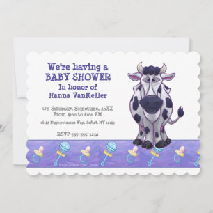 Invitation Baby shower de vache