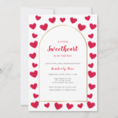 Invitation Baby shower de Valentines d'Arc de la Petite Amère (Devant)