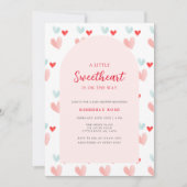 Invitation Baby shower de Valentines de l'Arc Pastel Sweethea (Devant)