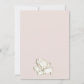 Invitation Baby shower de veau d'éléphant floral Boho Arch (Dos)