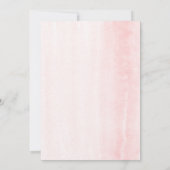 Invitation Baby shower de verdure à l'aquarelle de fille (Dos)