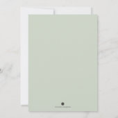 Invitation Baby shower de verdure Citrouille Bleu automne (Dos)