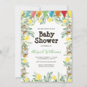Invitation Baby shower de verdure du jardin de printemps (Devant)