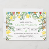 Invitation Baby shower de verdure du jardin de printemps clas (Devant)