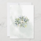 Invitation Baby shower de verdure succulent à l'Eucalyptus (Dos)