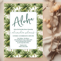 Baby shower de verdure tropicale hawaïenne