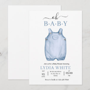 Invitation Baby shower de vêtements bébé Invitation, baby sho