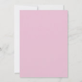 Invitation Baby shower de visage lapin lapin (Dos)