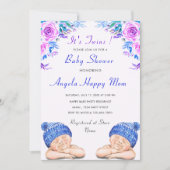 Invitation Baby shower de vos jumeaux garçons (Devant)