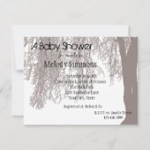 Invitation Baby shower de Weeping Willow (Dos)