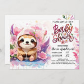Invitation Baby shower de Wonder (Devant / Derrière)