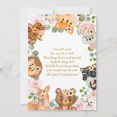 Invitation Baby shower de Woodland (Dos)