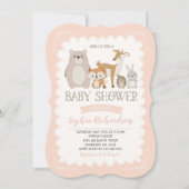 Invitation Baby shower de Woodland Showshaw (Devant)