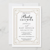 Invitation Baby shower décoratif (Devant)
