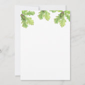 Invitation Baby shower d'écureuil d'automne (Dos)