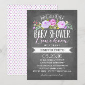 Invitation Baby shower déjeuner| Baby shower (Devant / Derrière)