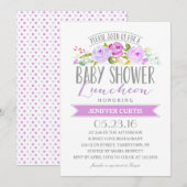 Invitation Baby shower déjeuner| Baby shower (Devant / Derrière)