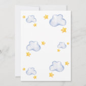 Invitation Baby shower d'éléphant dormant (Dos)