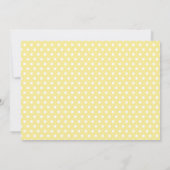 Invitation Baby shower d'éléphant jaune et gris (Dos)