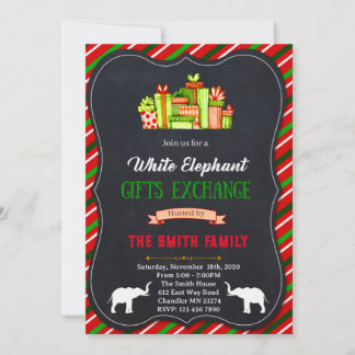 Invitation baby shower d'éléphant mignon