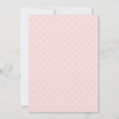 Invitation Baby shower d'éléphant rose (Dos)