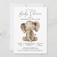 Baby shower d'éléphant Safari mignon